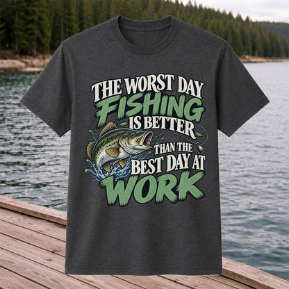 Largemouth Bass Fishing Humor Graphic T-Shirt