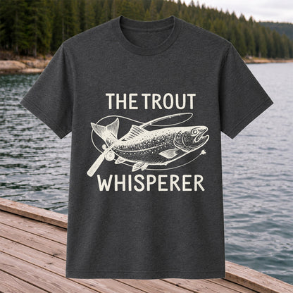 The Trout Whisperer Vintage Trout Fishing T-Shirt