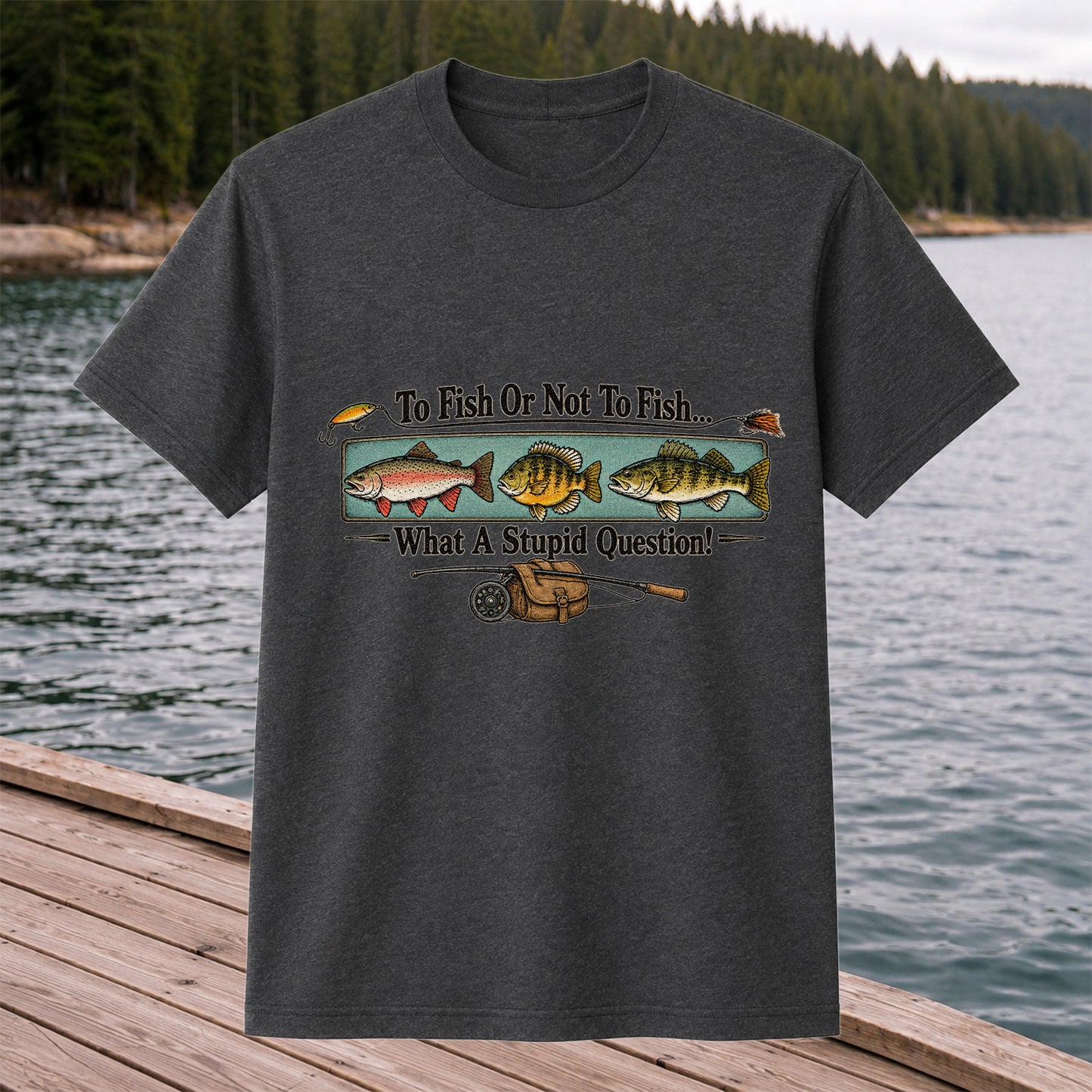 To Fish or Not to Fish What a Stupid Question Funny Fishing T-Shirt