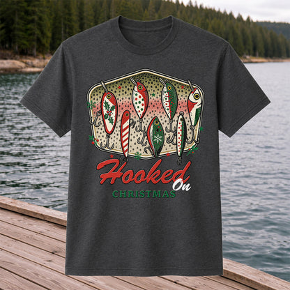 Christmas Fishing Lures Graphic T-Shirt
