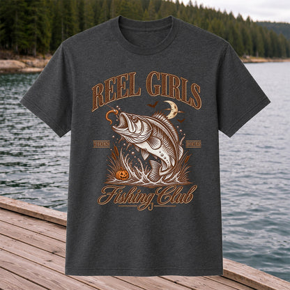 Reel Girls Weekend Hookers Halloween Bass Fishing T-Shirt