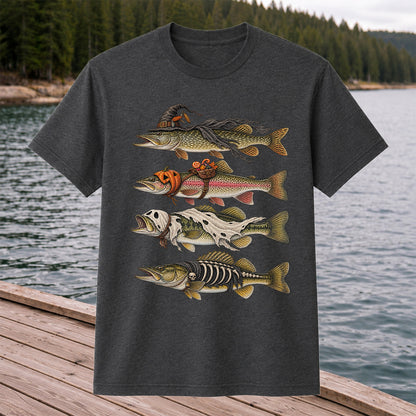 Halloween Costume Fish Freshwater Fishing Graphic T-Shirt