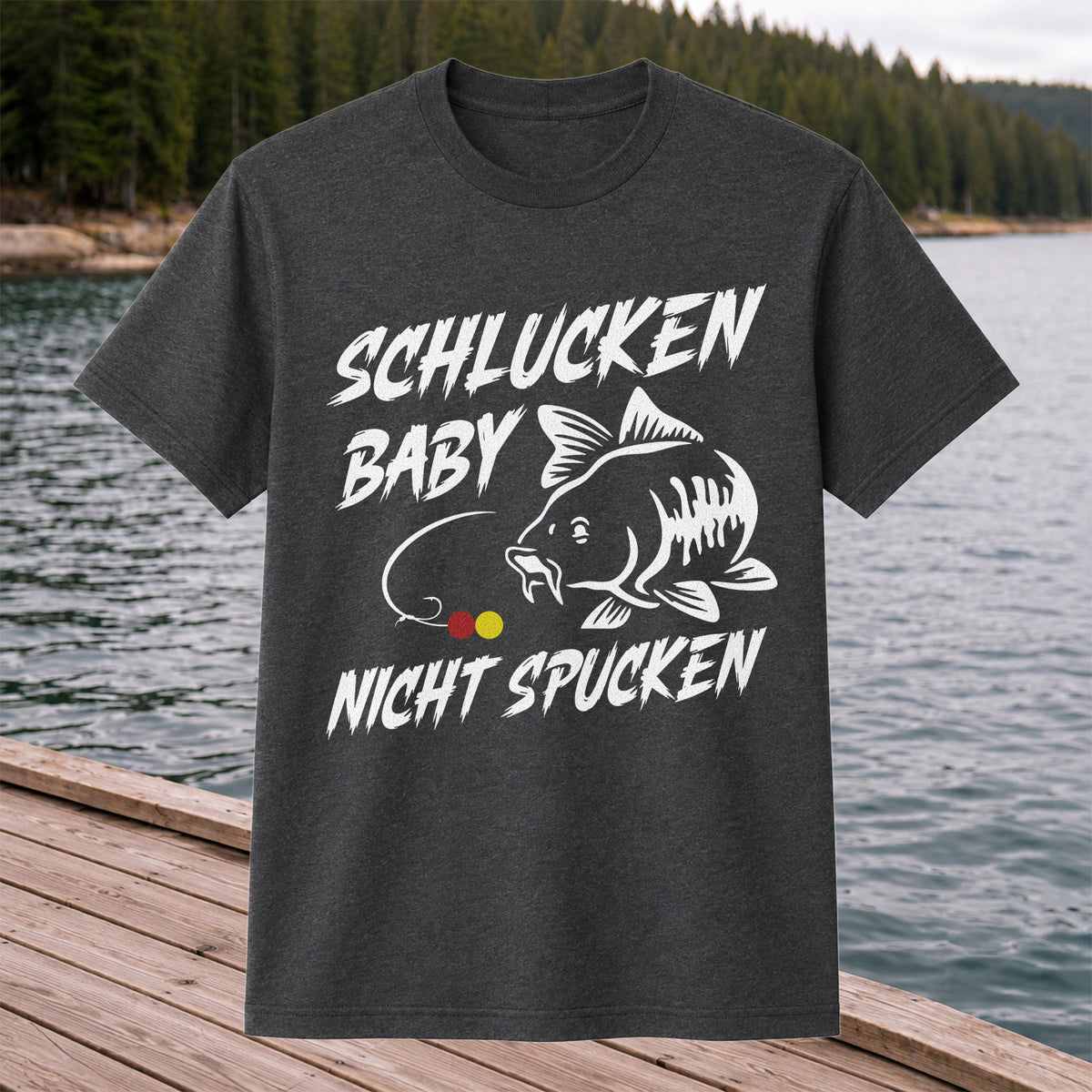 Schlucken Baby Nicht Spucken Funny Bass Fishing T-Shirt