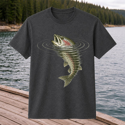 Trout Fishing T-Shirt River Fishing Vintage Angler Tee