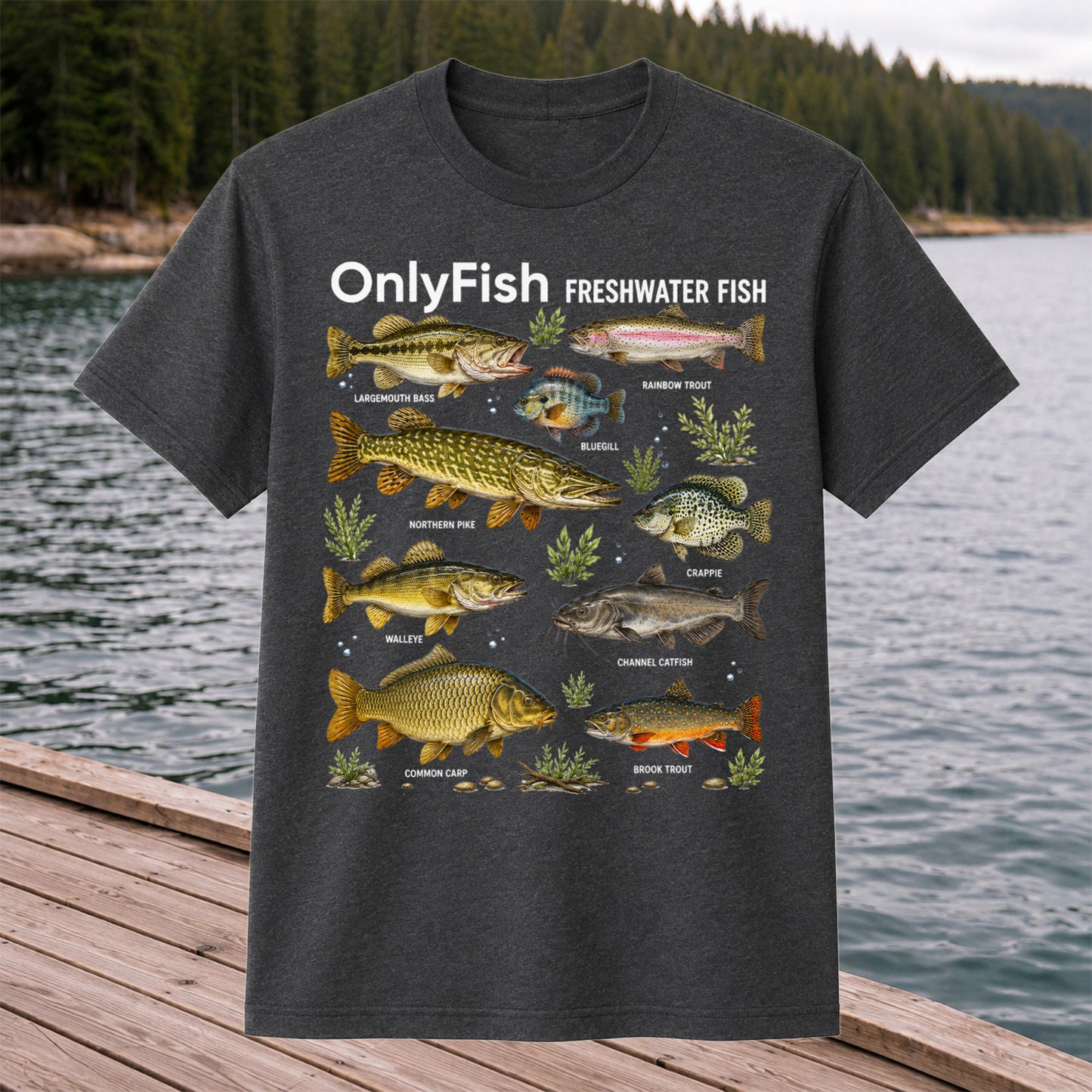 OnlyFish Freshwater Fish Species Shirt