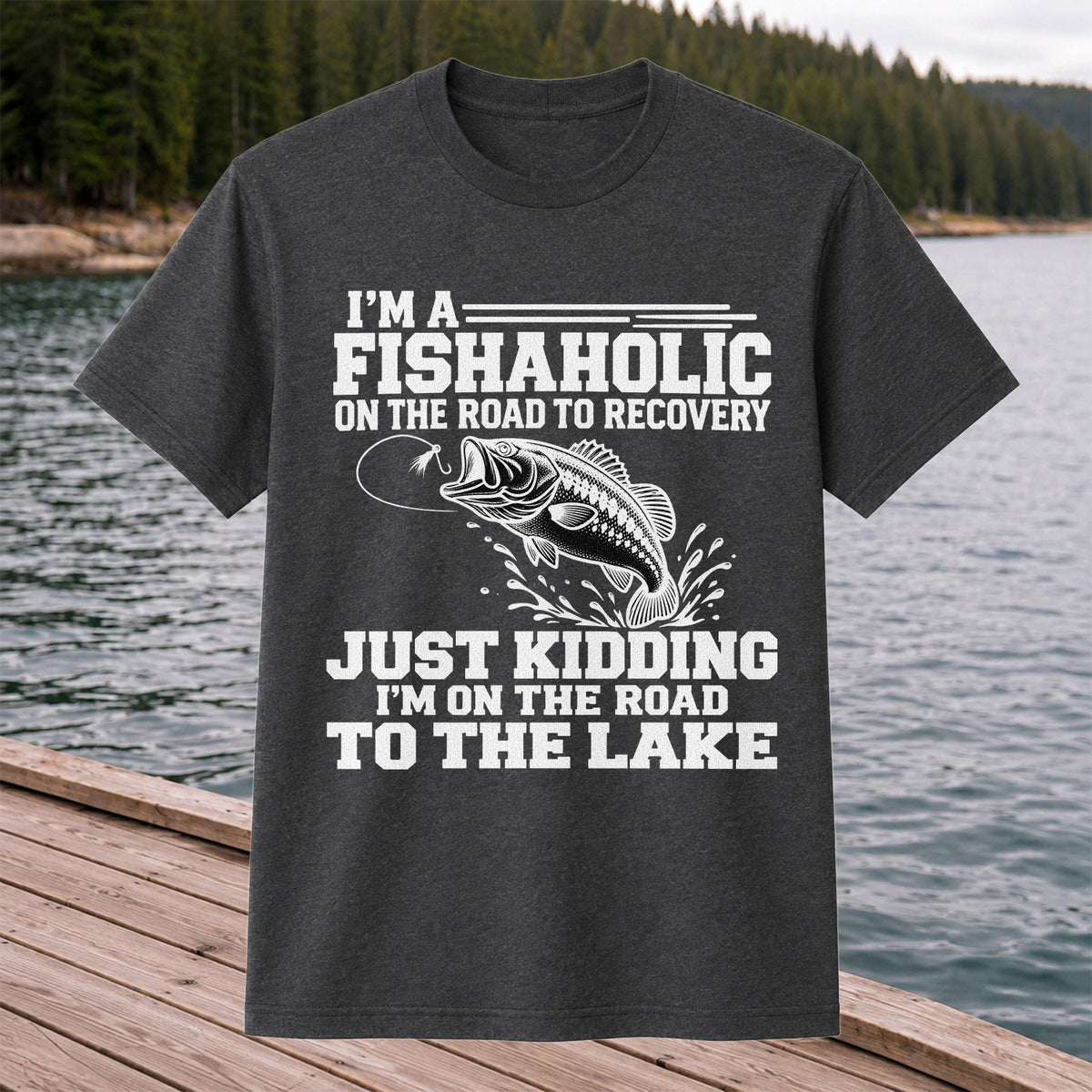 Largemouth Bass Fishing Humor Graphic T-Shirt