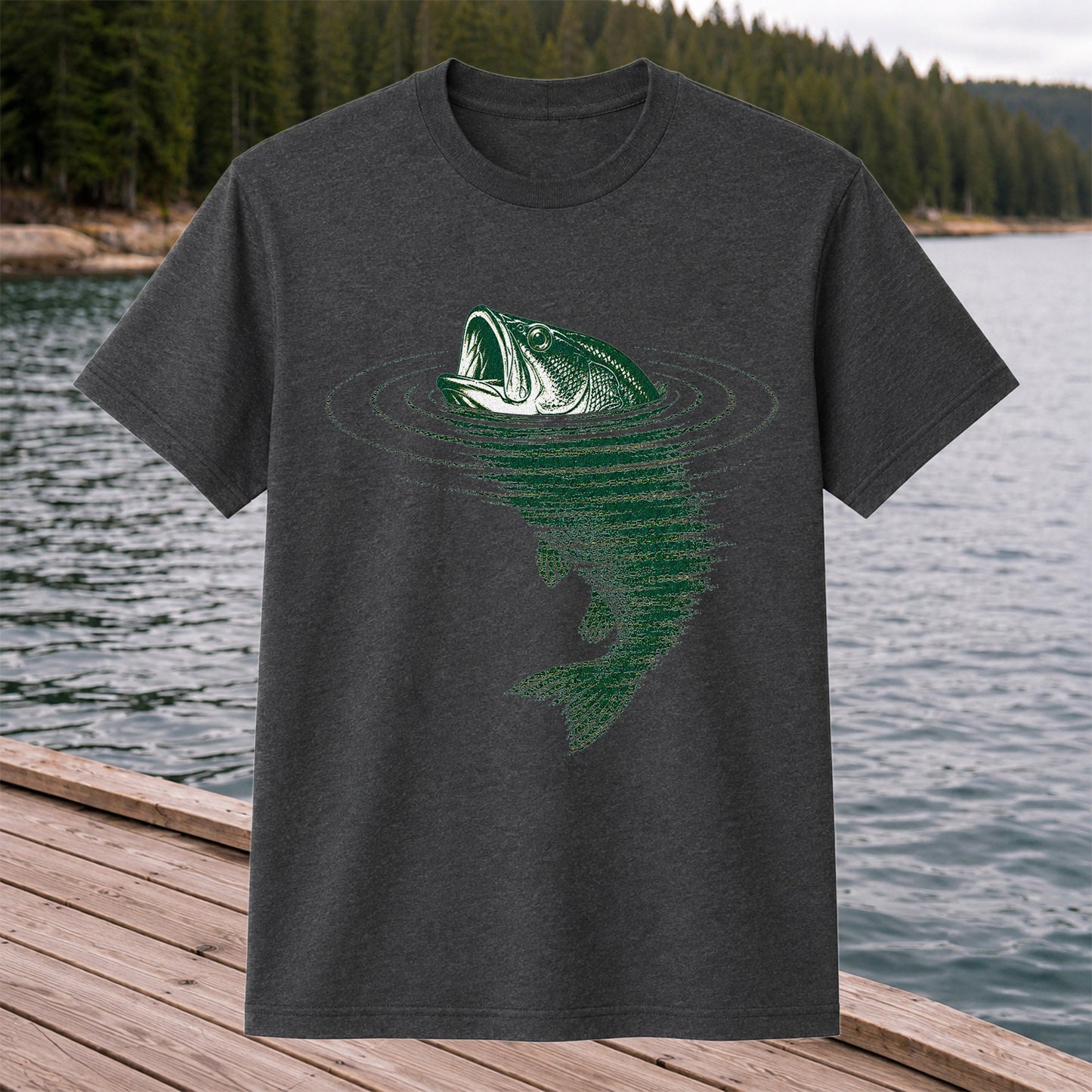 Largemouth Bass Fishing T-Shirt Vintage Bass Fishing Tee