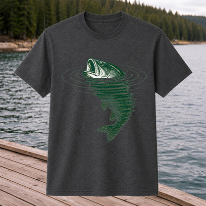 Largemouth Bass Fishing T-Shirt Vintage Bass Fishing Tee