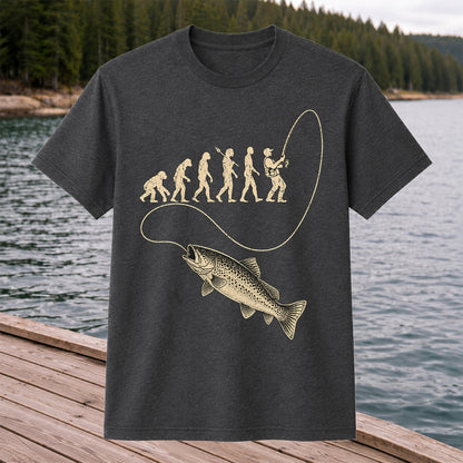 Angler Evolution Bass Fishing Graphic T-Shirt