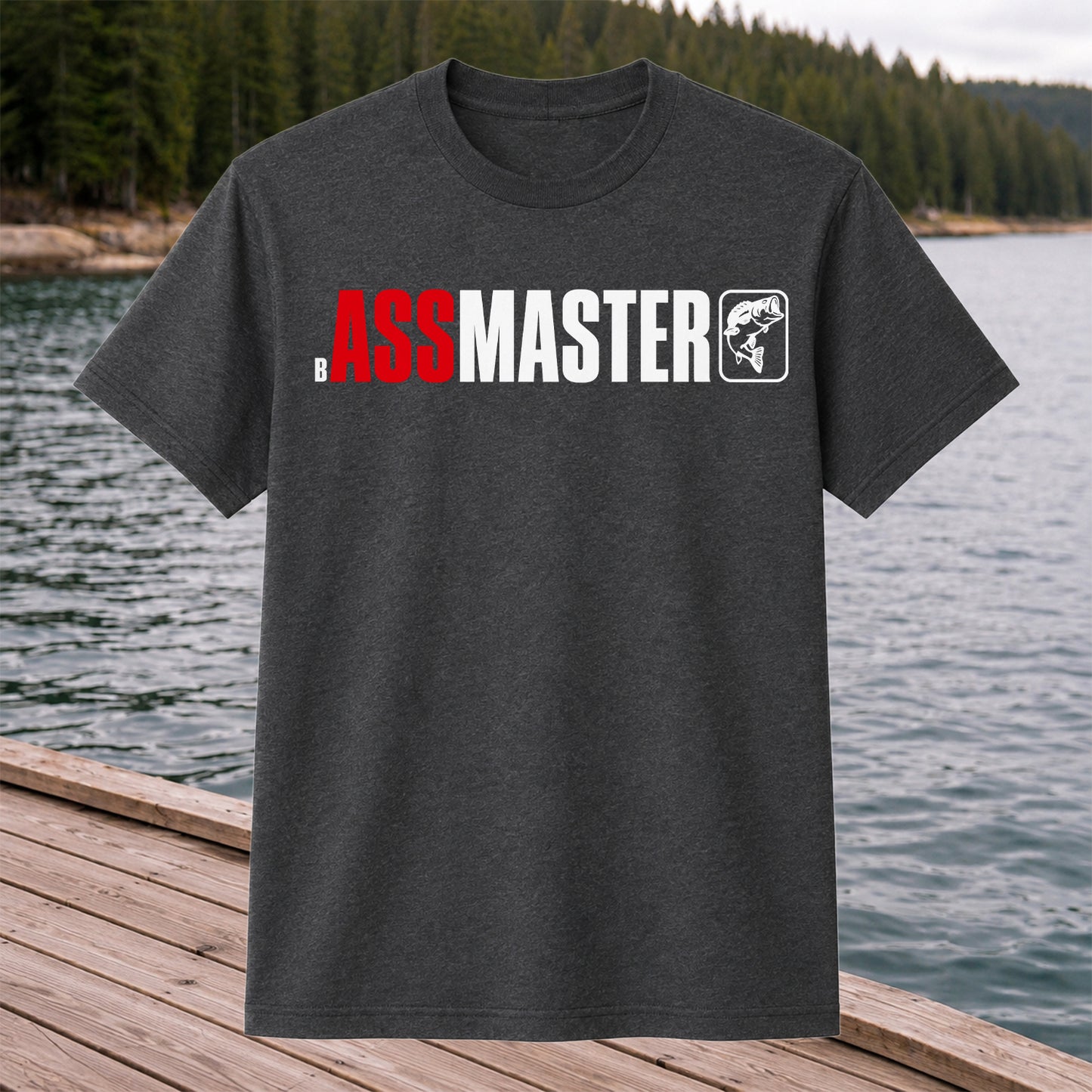 Bass Master Fishing T Shirt Funny Largemouth Bass Angler Gift