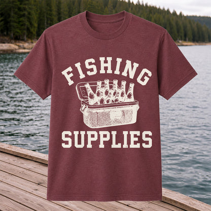 Fishing Supplies T-Shirt Funny Fishing Gift for Fisherman