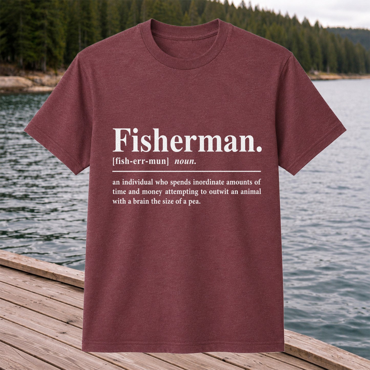 Fisherman Definition Funny Fishing T-Shirt