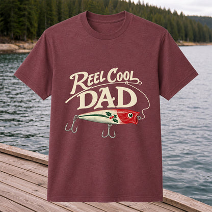 Reel Cool Dad Fishing Lure Graphic T-Shirt