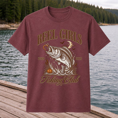 Reel Girls Weekend Hookers Halloween Bass Fishing T-Shirt