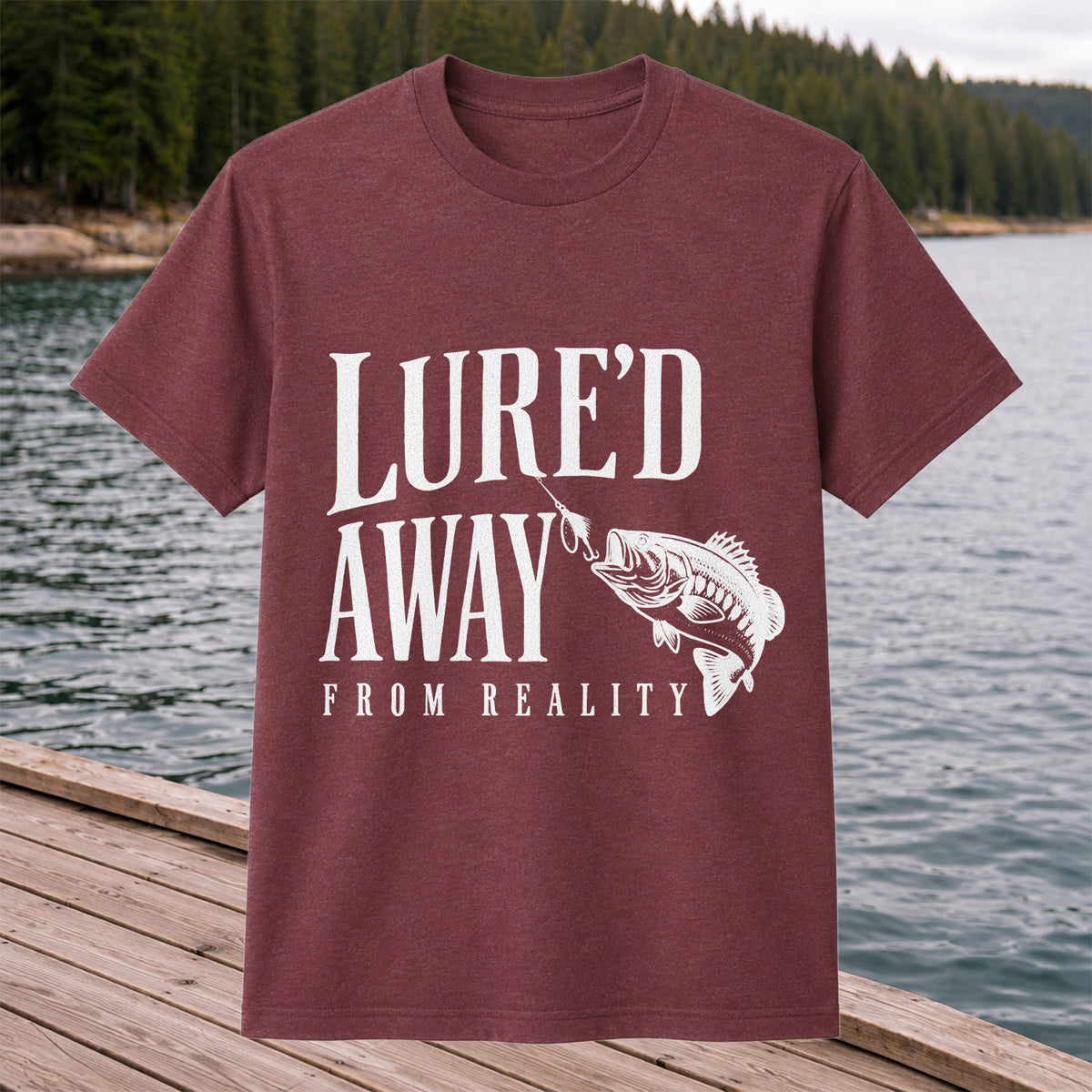 Largemouth Bass Fishing Lure Graphic T-Shirt