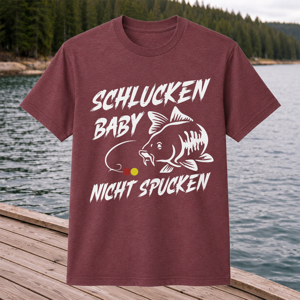 Schlucken Baby Nicht Spucken Funny Bass Fishing T-Shirt