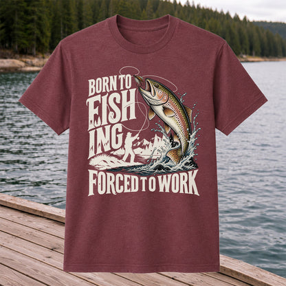 Born to Fish Trout Fishing Graphic T-Shirt