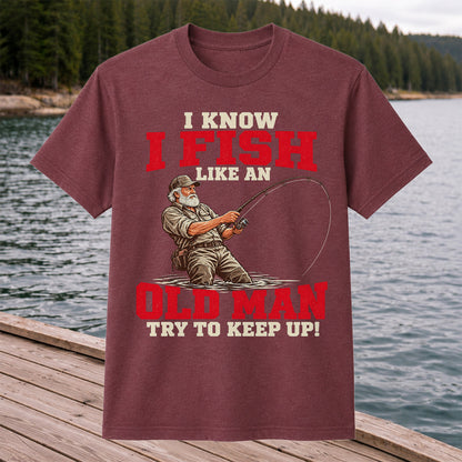 Vintage Angler Fly Fishing Graphic T-Shirt