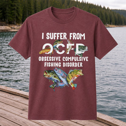 Fishing Obsession Colorful Fish Graphic T-Shirt