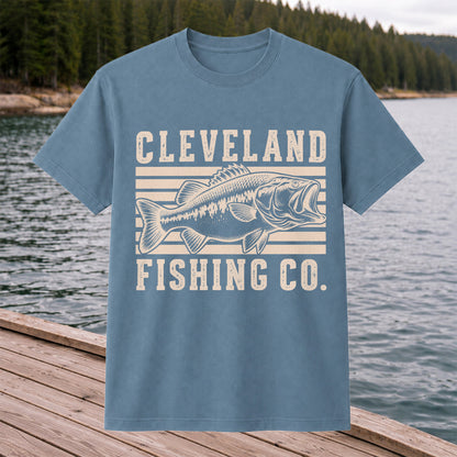Cleveland Fishing Co Bass Fishing Graphic T-Shirt