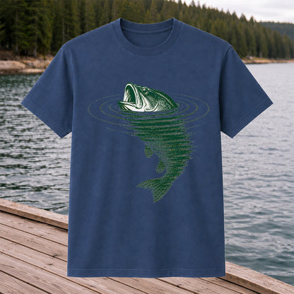 Largemouth Bass Fishing T-Shirt Vintage Bass Fishing Tee