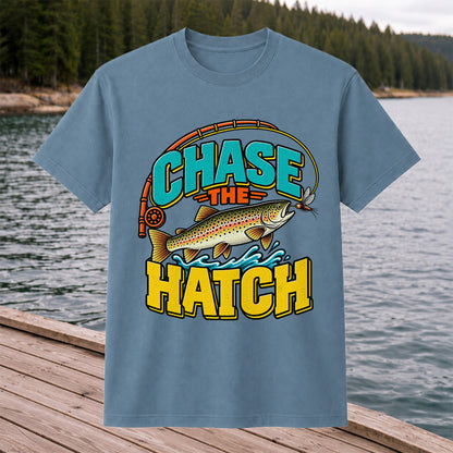 Chase the Hatch Brown Trout Fly Fishing T-Shirt