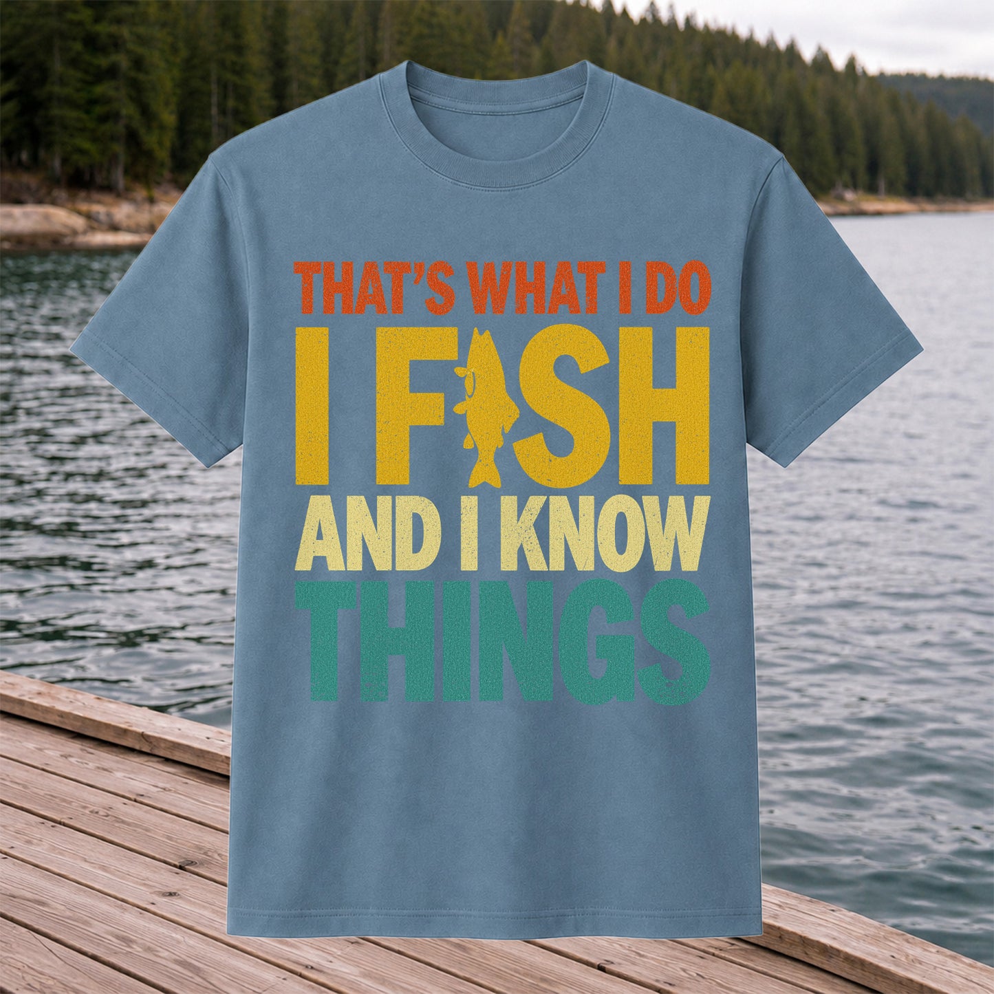 That's What I Do I Fish and I Know Things Funny Fishing Tee