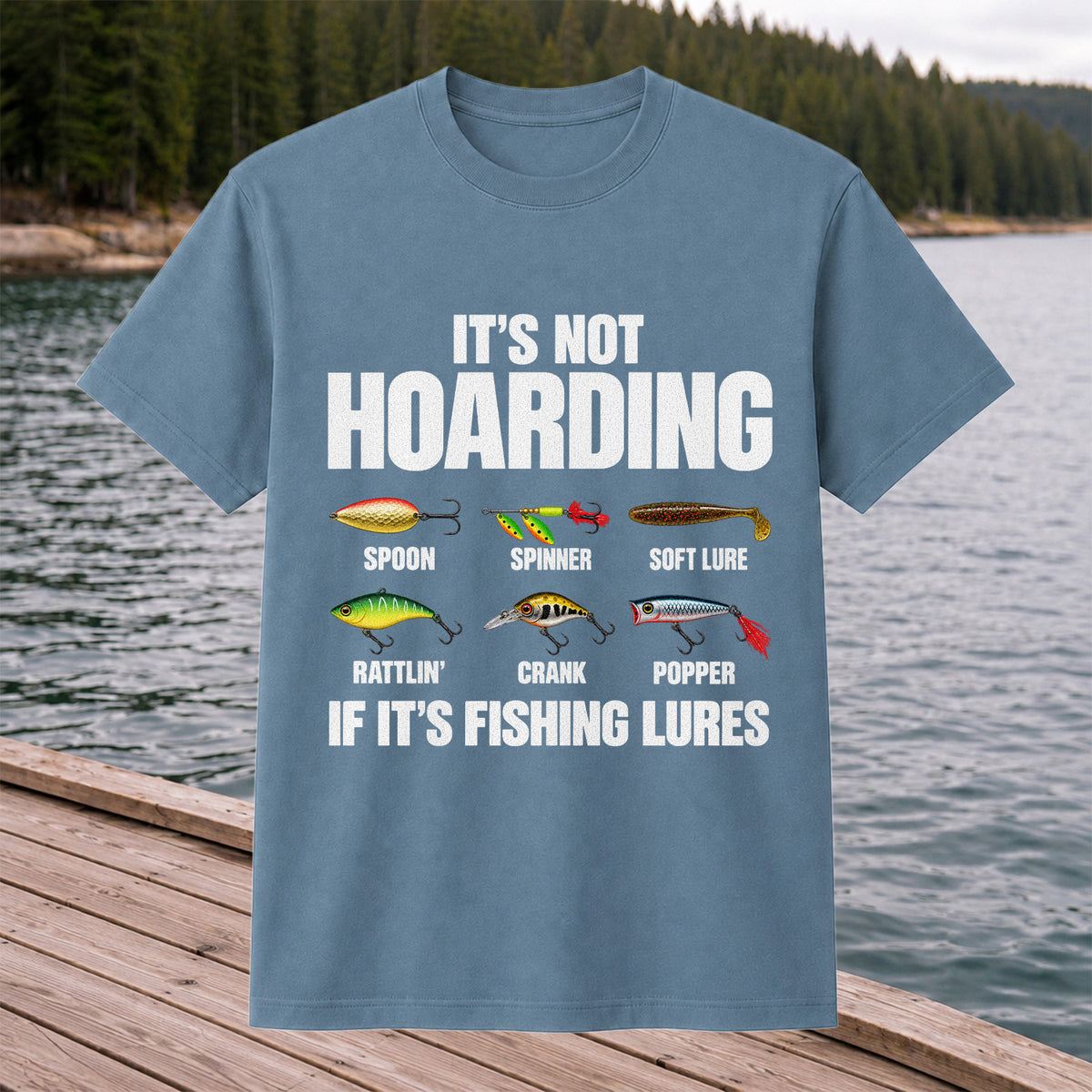 Fishing Lures and Tackle Humor Graphic T-Shirt