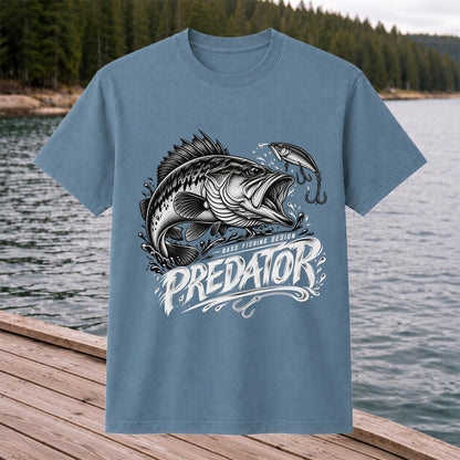Predator Bass Fishing Design Largemouth Bass Graphic T-Shirt