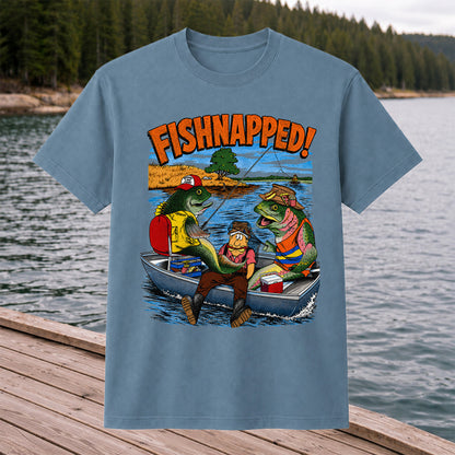 Fishnapped Funny Fish Kidnapping Angler Fishing T-Shirt