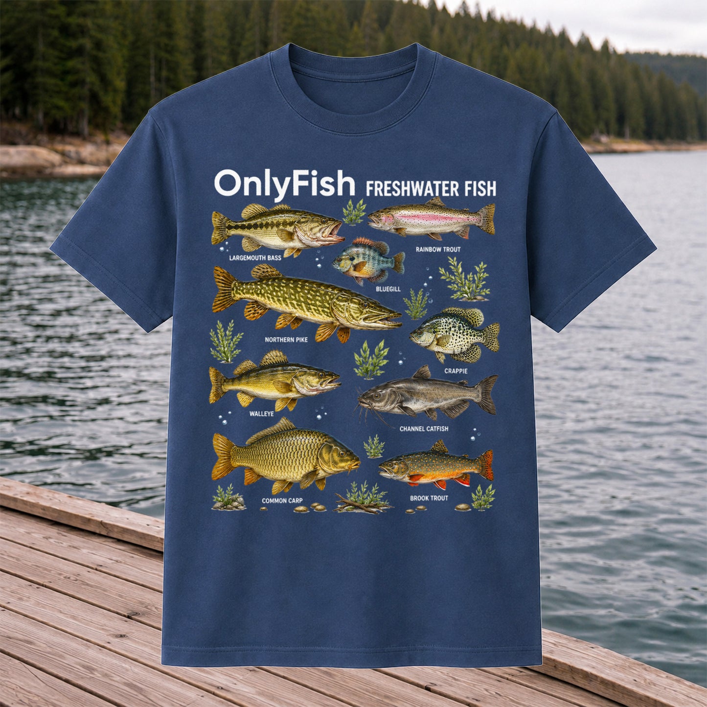 OnlyFish Freshwater Fish Species Shirt