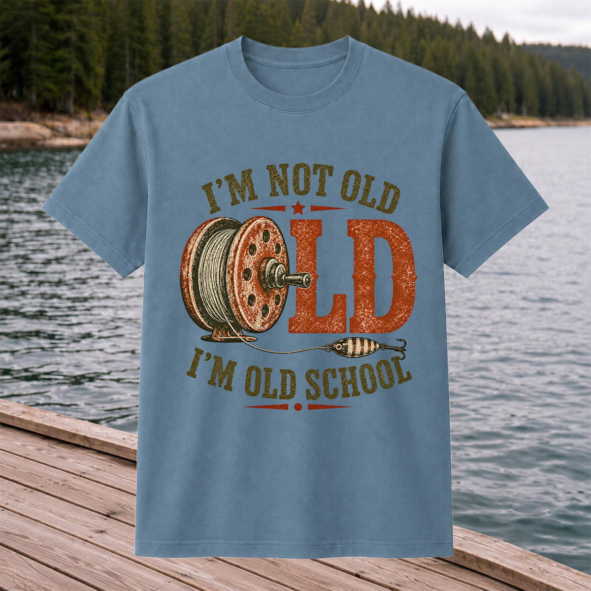 I’m Not Old I’m Old School Fishing Graphic T-Shirt