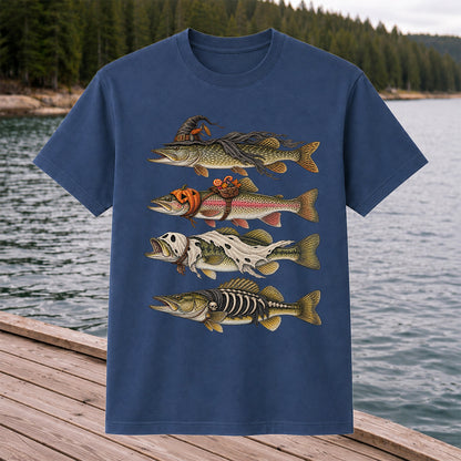 Halloween Costume Fish Freshwater Fishing Graphic T-Shirt