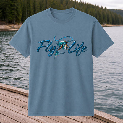 Fly Life Fishing Lure Graphic T-Shirt
