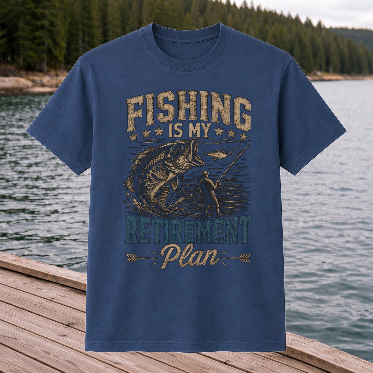 Fishing Is My Retirement Plan Shirt