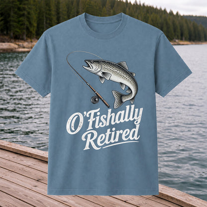 Retired Trout Fishing Rod Graphic T-Shirt