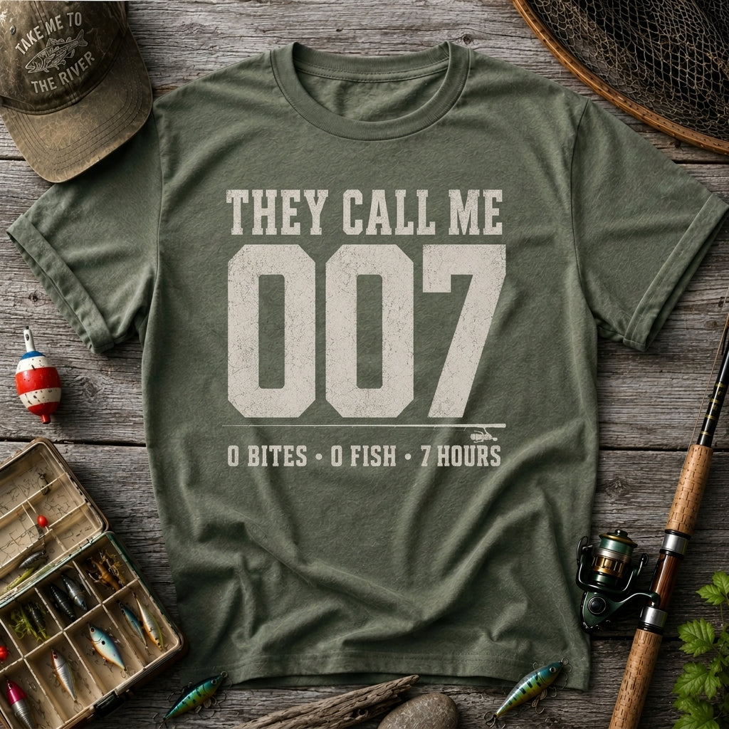 They Call Me 007 Funny Fishing T Shirt