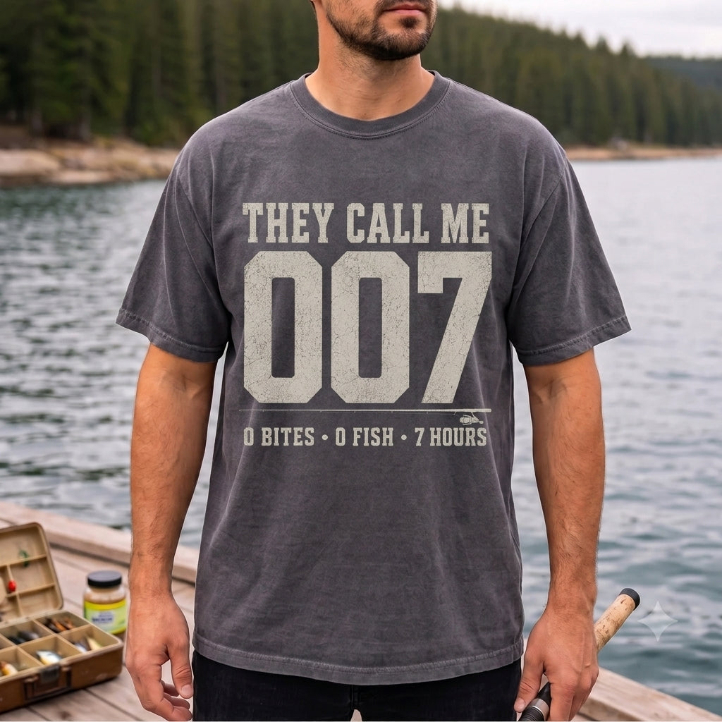 They Call Me 007 Funny Fishing T Shirt