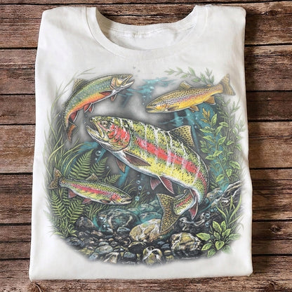 Vintage Trout Fishing T-Shirt
