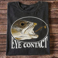 Eye Contact Funny Fishing Shirt