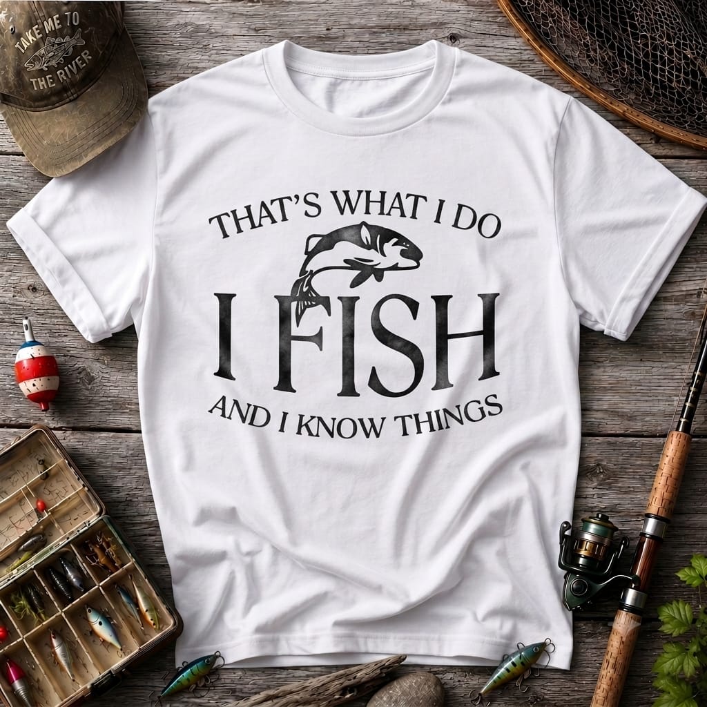 That's What I Do I Fish And I Know Things Funny Fishing T Shirt
