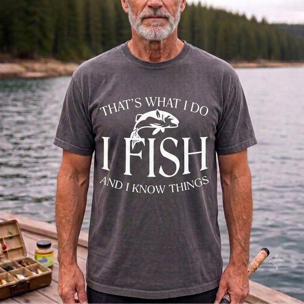 That's What I Do I Fish And I Know Things Funny Fishing T Shirt