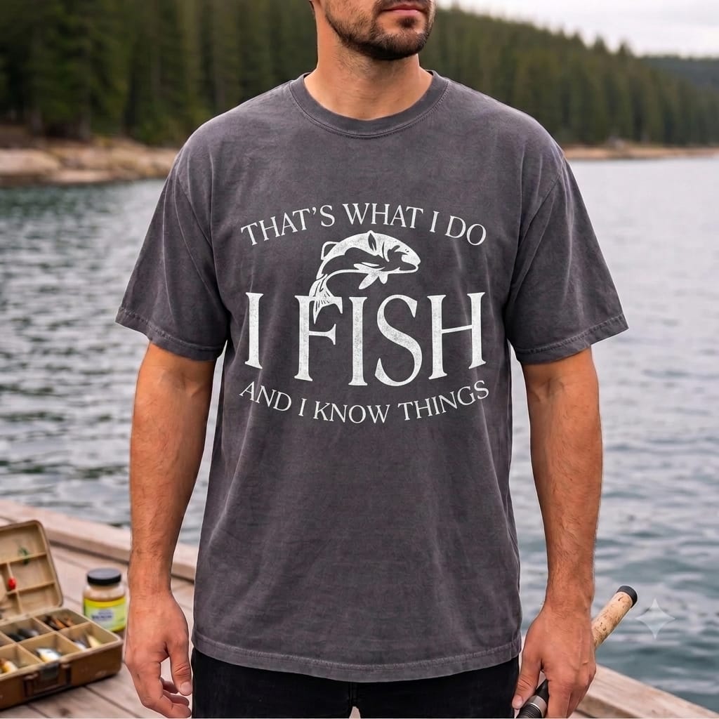 That's What I Do I Fish And I Know Things Funny Fishing T Shirt