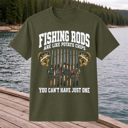 Fishing Rods Are Like Potato Chips Shirt