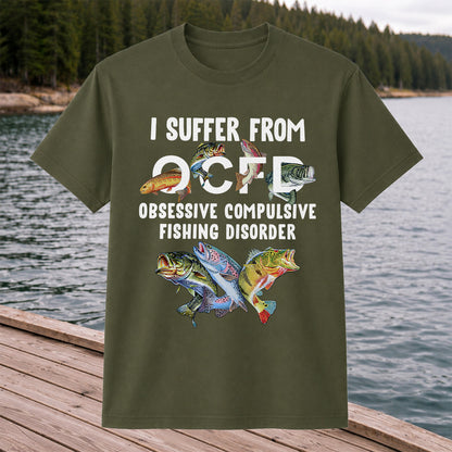 Fishing Obsession Colorful Fish Graphic T-Shirt