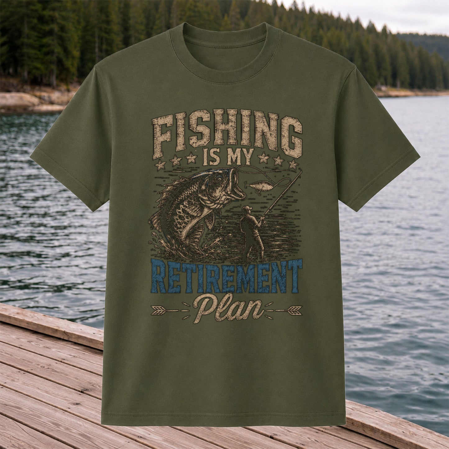 Fishing Is My Retirement Plan Shirt