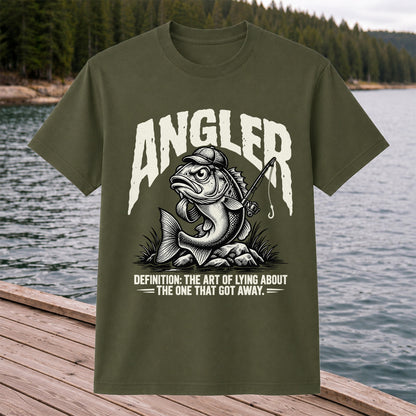 Angler Bass Fishing The One That Got Away Graphic T-Shirt