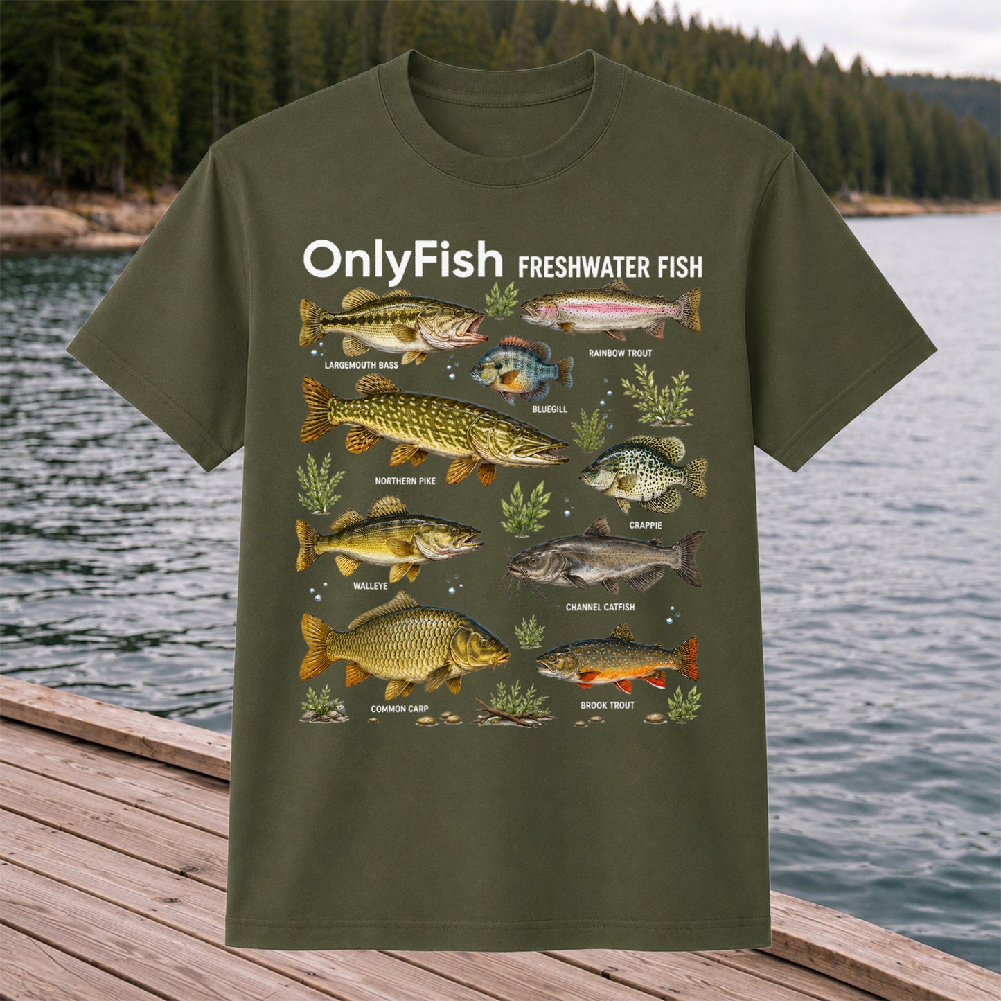 OnlyFish Freshwater Fish Species Shirt