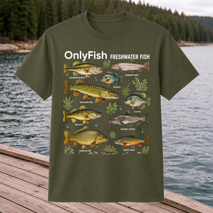 OnlyFish Freshwater Fish Species Shirt