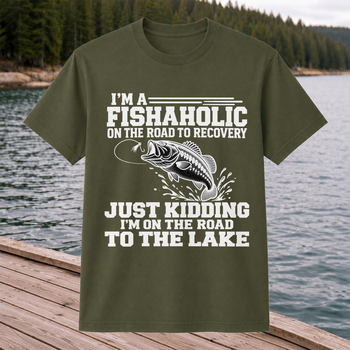 Largemouth Bass Fishing Humor Graphic T-Shirt